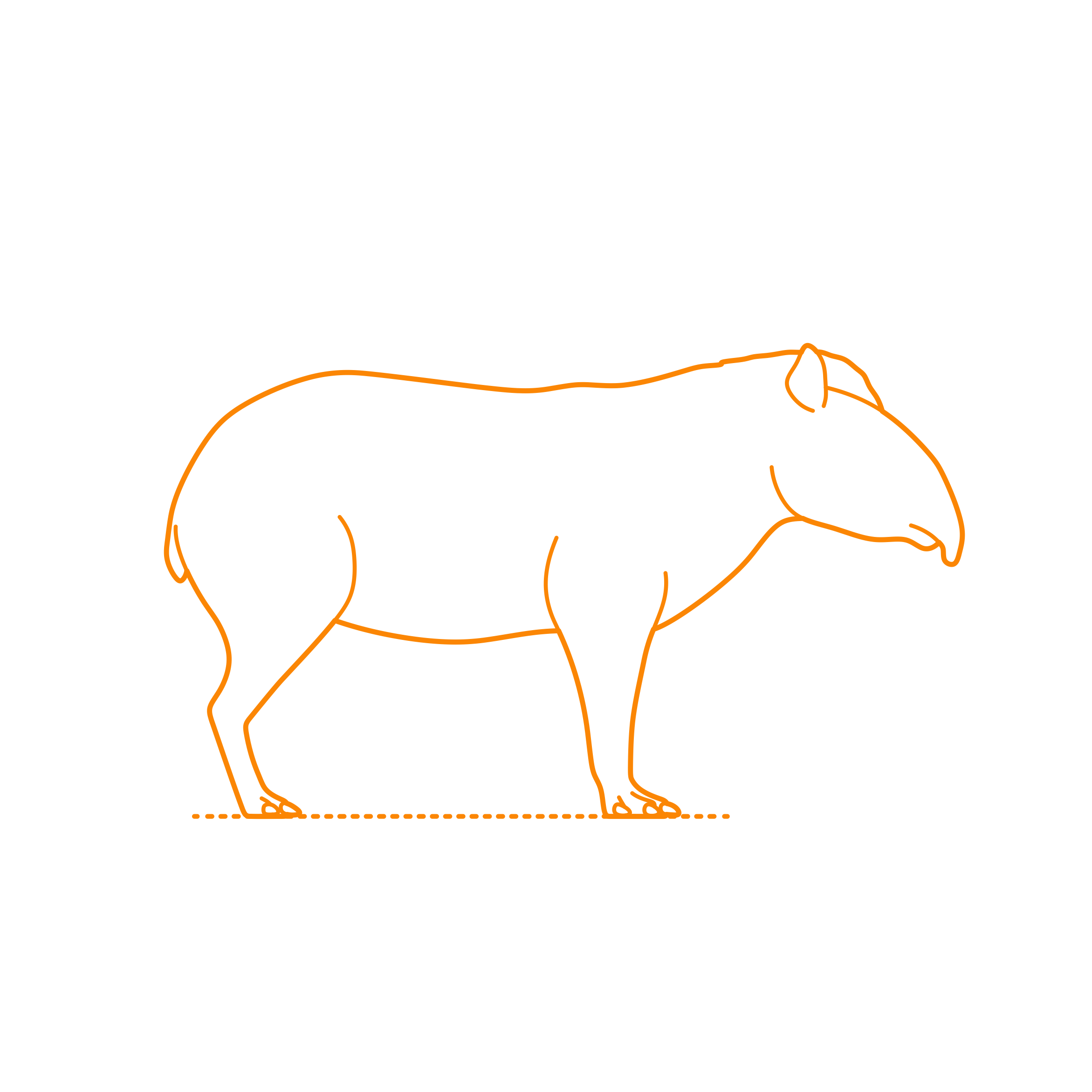 Animals Tapirs Kabomani Tapir Sketch Svg Vector Free Vectors